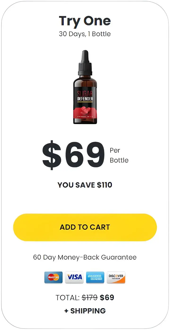 sugar defender pricing one bottle